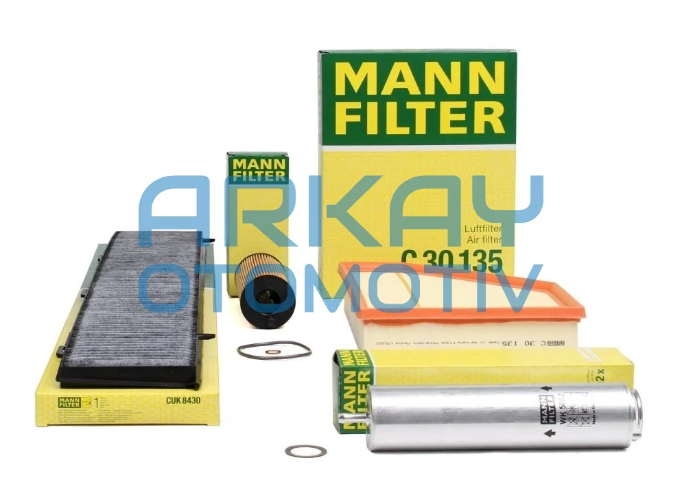 Bmw E90 320d 2010 Sonrasi 177 HP Periyodik Bakim Filtre Set Mann Marka