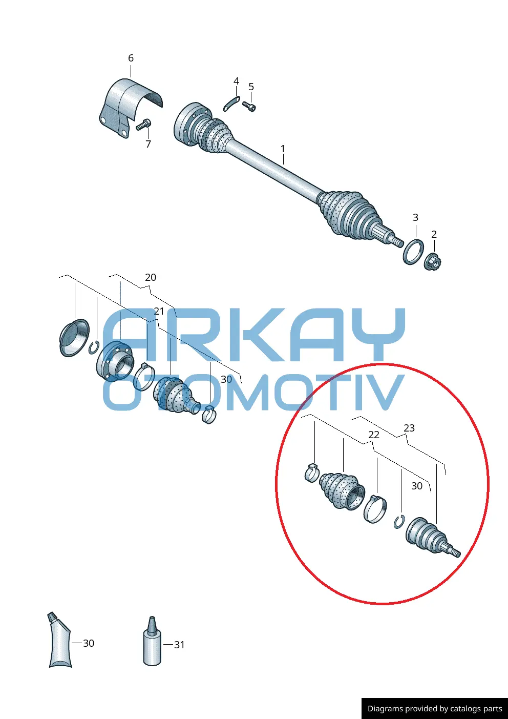 Seat Arona Dis Aks Kafasi Orijinal